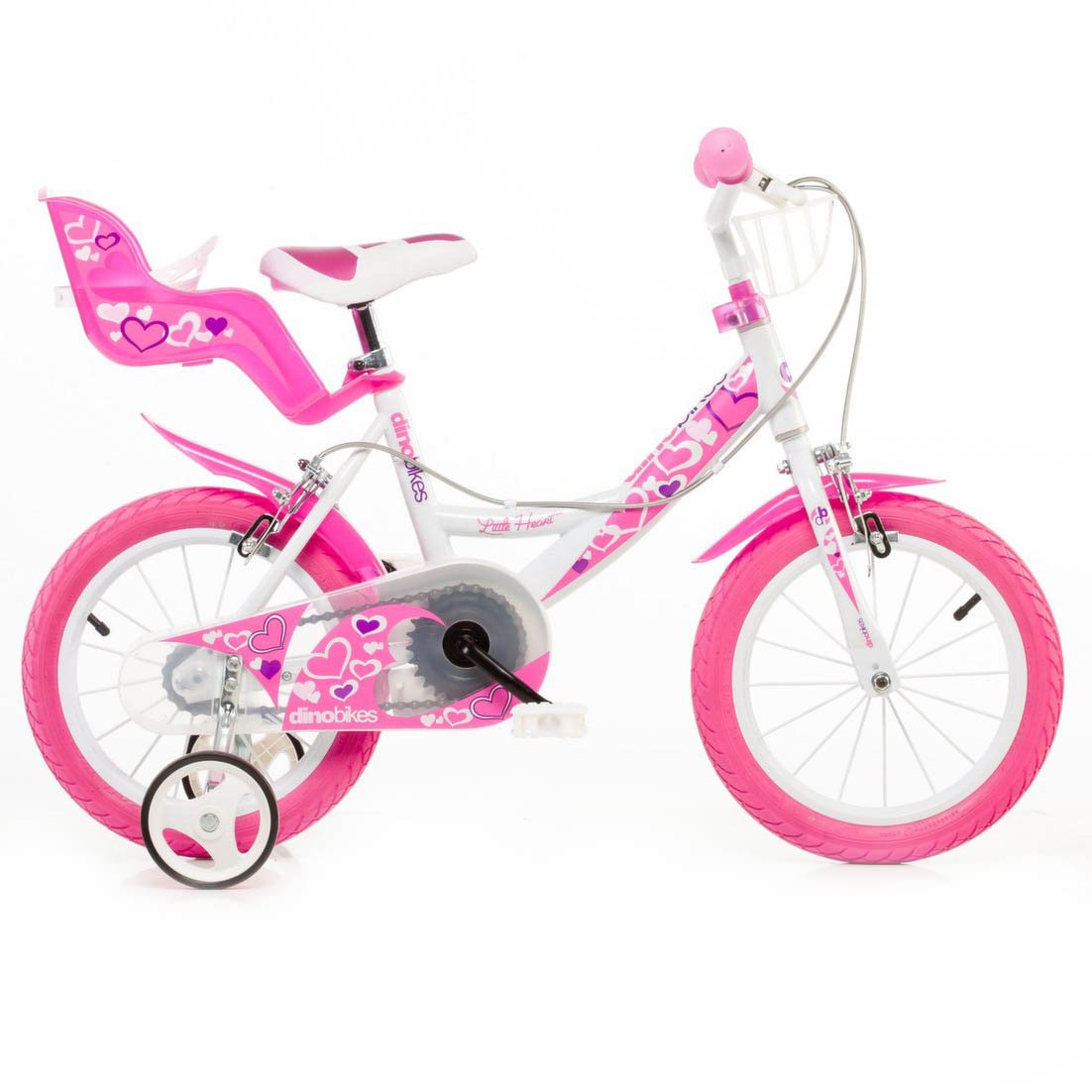 Детский двухколесный велосипед Dino bikes Little Heart 16" 164RN-05LH