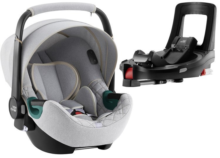Britax Romer Baby-Safe iSense i-Size Nordic grey + Flex iSENSE Base Детское автокресло 0-13 кг