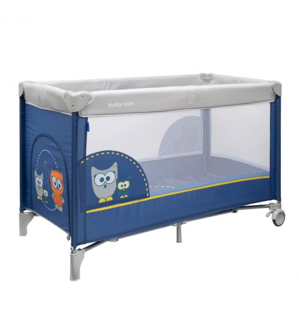 Кроватка-манеж для путешествий OWL navy blue 44897