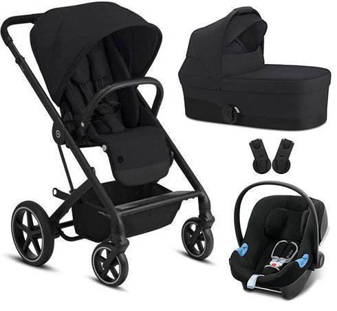 Cybex Balios S Lux Deep Black + Aton B2 I-Size Детская коляска 3 в 1