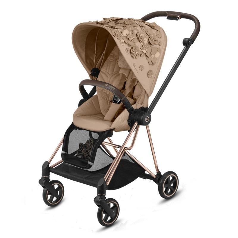 Cybex Mios Nude Beige Simply Flowers + Rose Gold Frame Прогулочная коляска