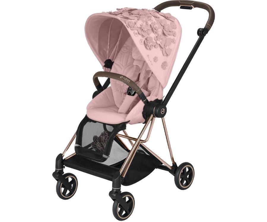 Cybex Mios Pale Blush Simply Flowers + Rose Gold Frame Прогулочная коляска