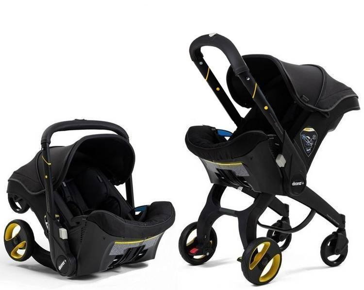 Doona Infant Car Seat & Stroller Midnight Автокресло - коляска 2в1