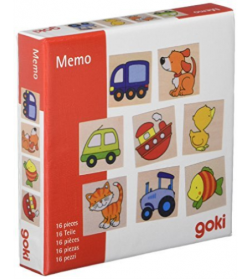 Деревянная игра на память GOKI MEMO-Mix, 16 частей FB566988