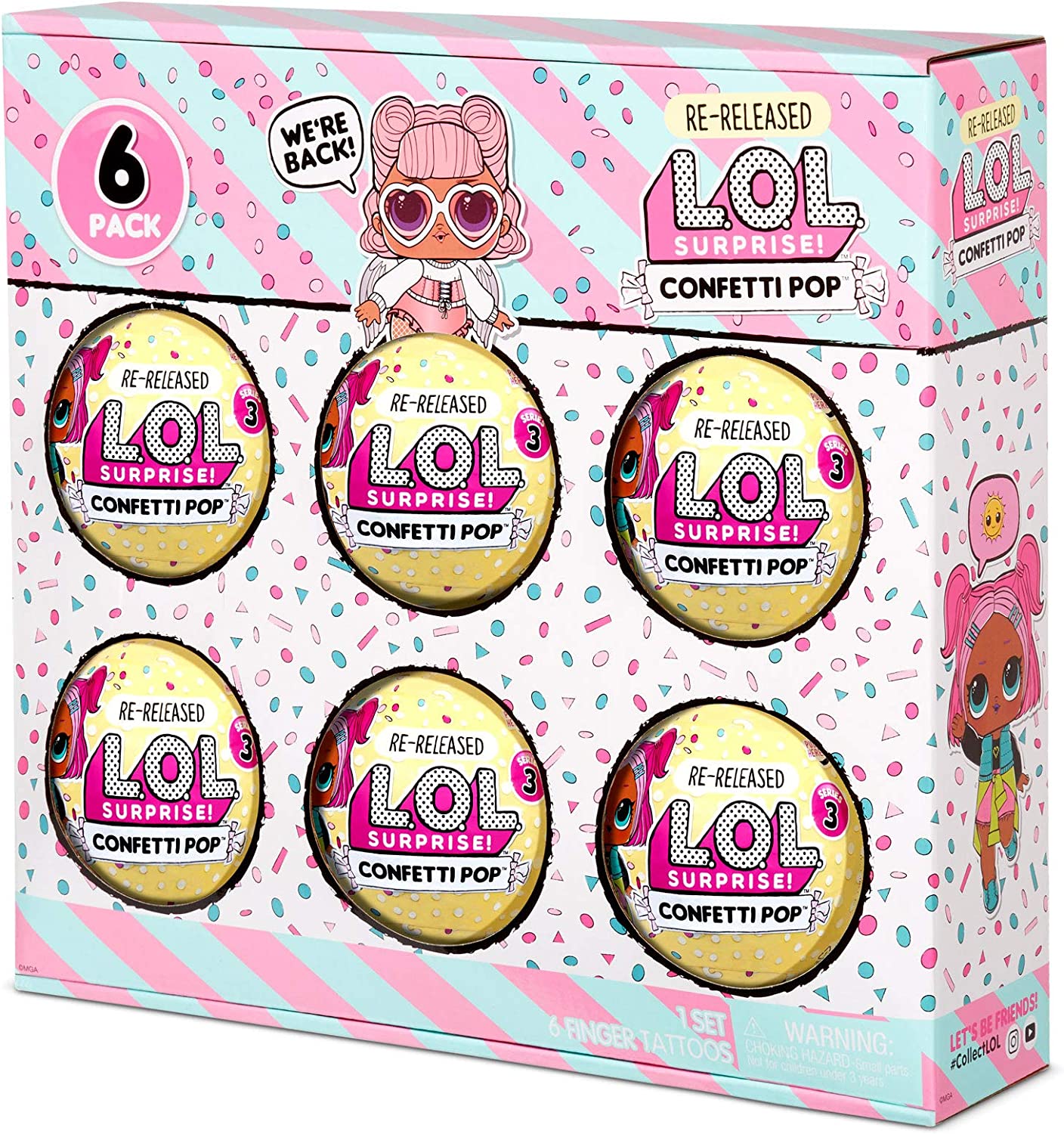 LOL MGA Surprise 6-Pack Confetti Angel Kоллекция кукол