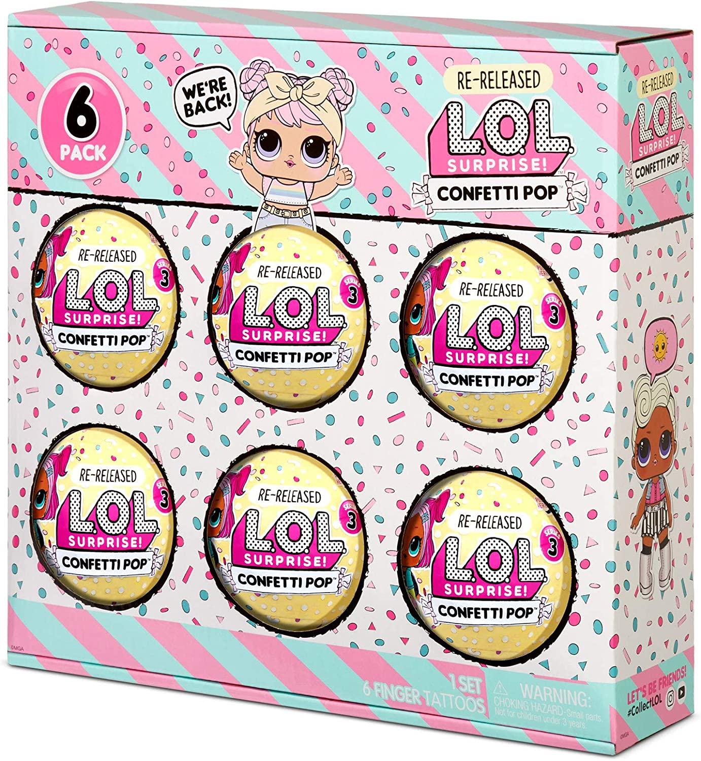 LOL MGA Surprise 6-Pack Confetti Dawn Kоллекция кукол
