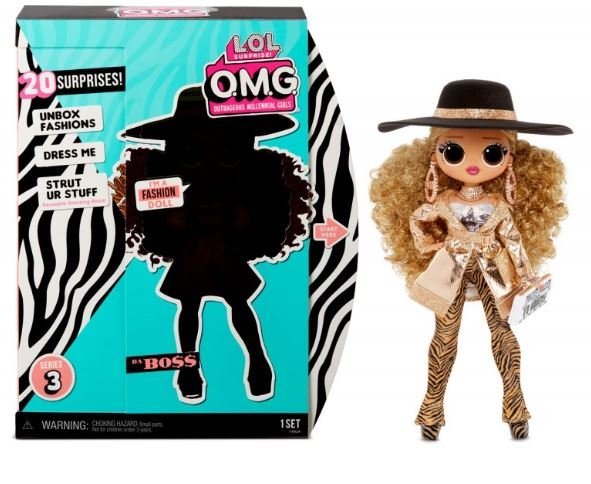 MGA LOL SURPRISE O.M.G. Da Boss Fashion Doll Series 3 with 20 Surprises