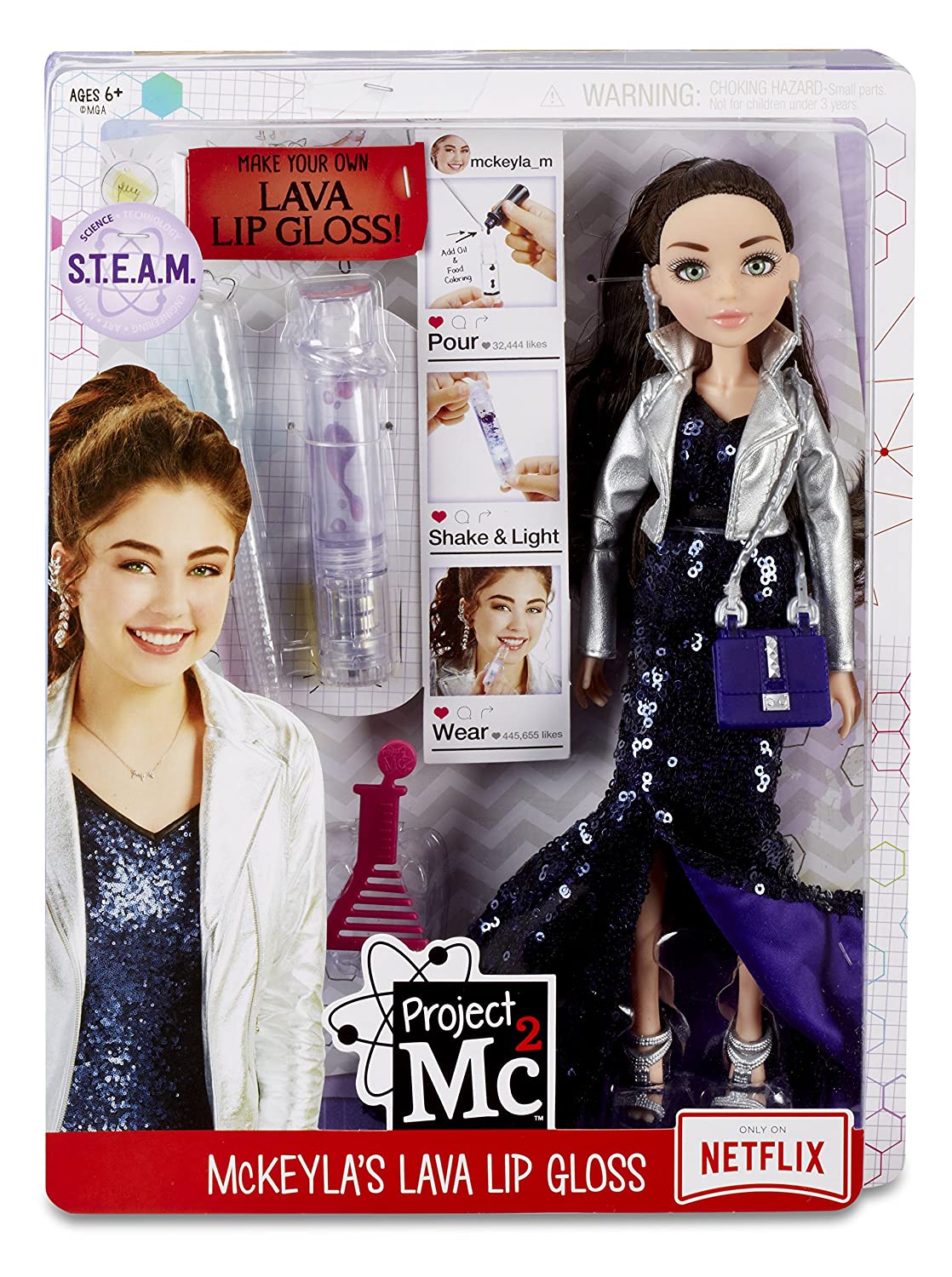 MGA Project MC2 Experiments with Doll McKeyla's Lava Lip Gloss кукла 545095