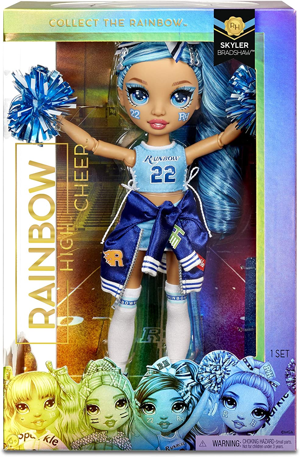 MGA Rainbow Cheer Skyler Bradshaw – Blue Cheerleader кукла