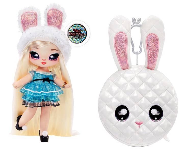 Na! Na! Na! Surprise 2-in-1 Glam Series Alice Hops Fashion Doll & Plush Pom