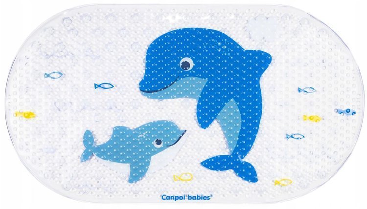 Нескользящий коврик для ванны 69x38 cm Canpol Delfin 80/001