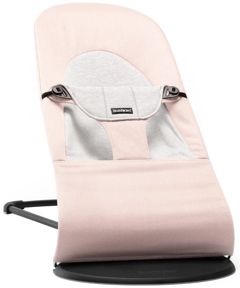 Шезлонг BabyBjorn Bouncer Balance Soft Light pink/Grey Cotton/Jersey 005189
