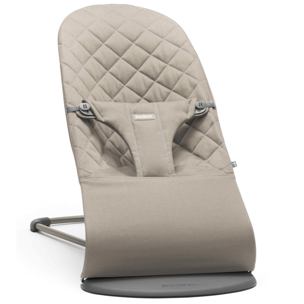 Шезлонг BabyBjorn Bouncer Bliss Cotton Sand Grey 6217
