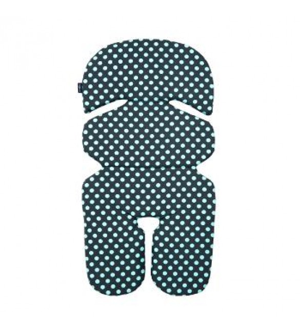 Вкладыш в автосиденье no.1 grey/turquoise spots Womar PWF-023
