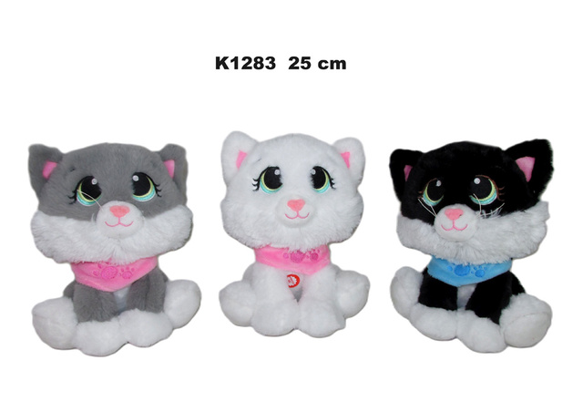 Котик 25 см со звуком K1283