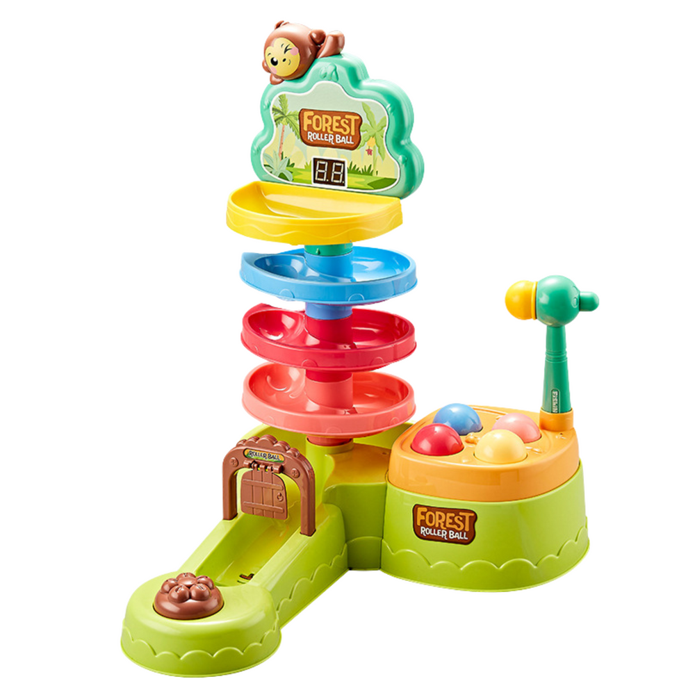 Ball Track Interactive Sensory Slide Catapult Hammer