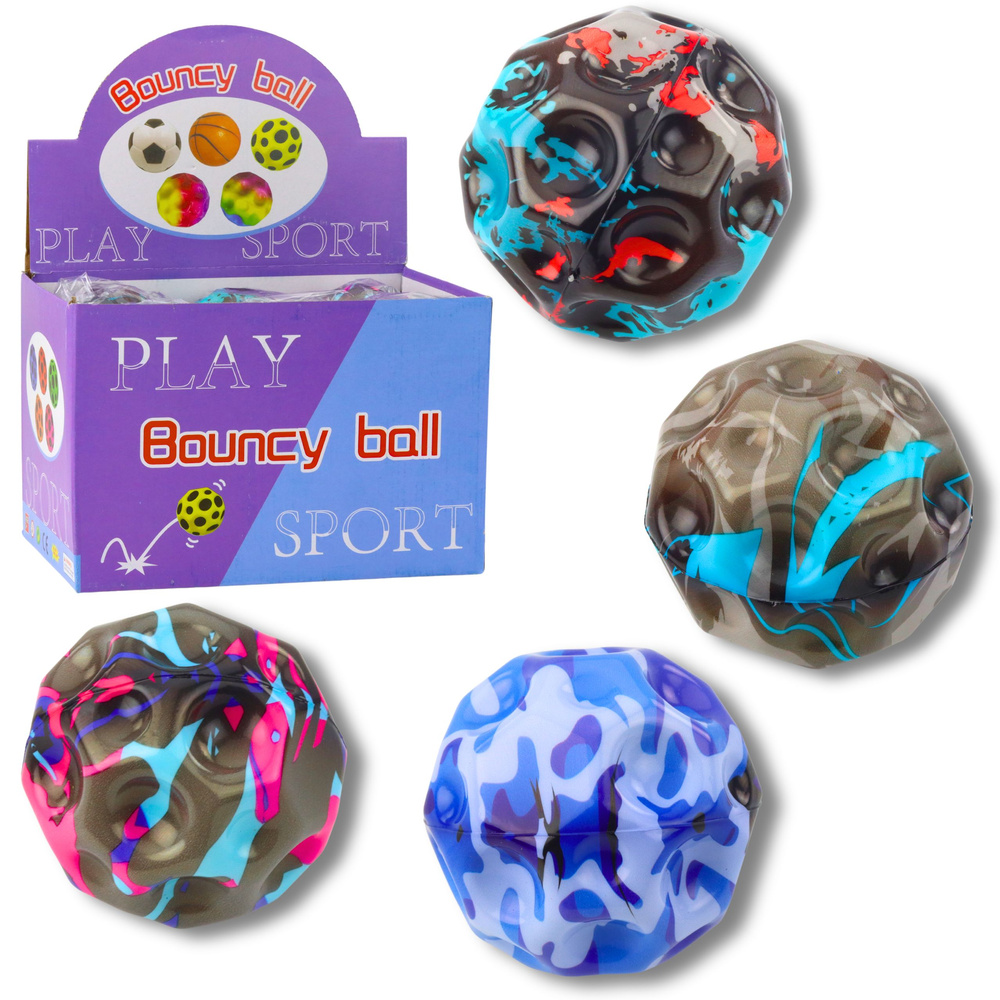 Ball with dimples for bouncing, kneading, foam spots 9cm