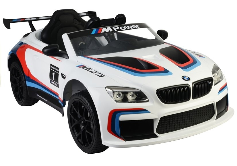 Одноместный электромобиль BMW M6 GT3 White
