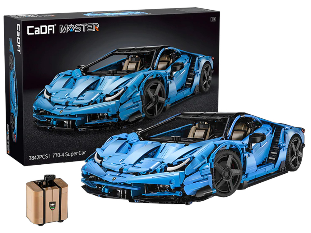 Construction Blocks Auto Cada 770-4 Master Race Car 3842 Elements