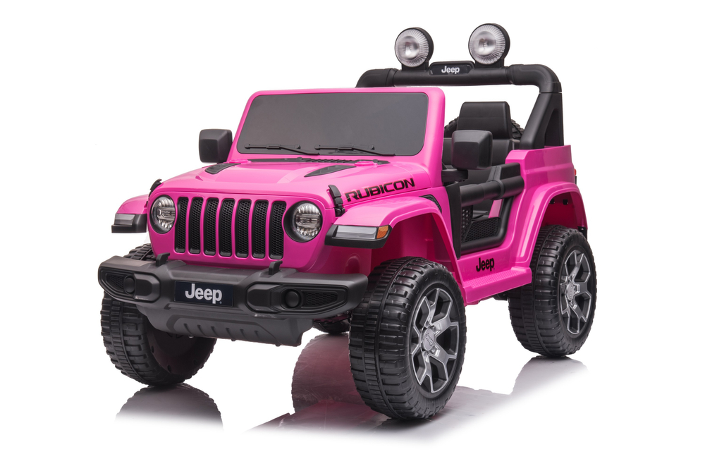 Двухместный детский электромобиль Jeep Wrangler Rubicon DK-JWR555 Pink