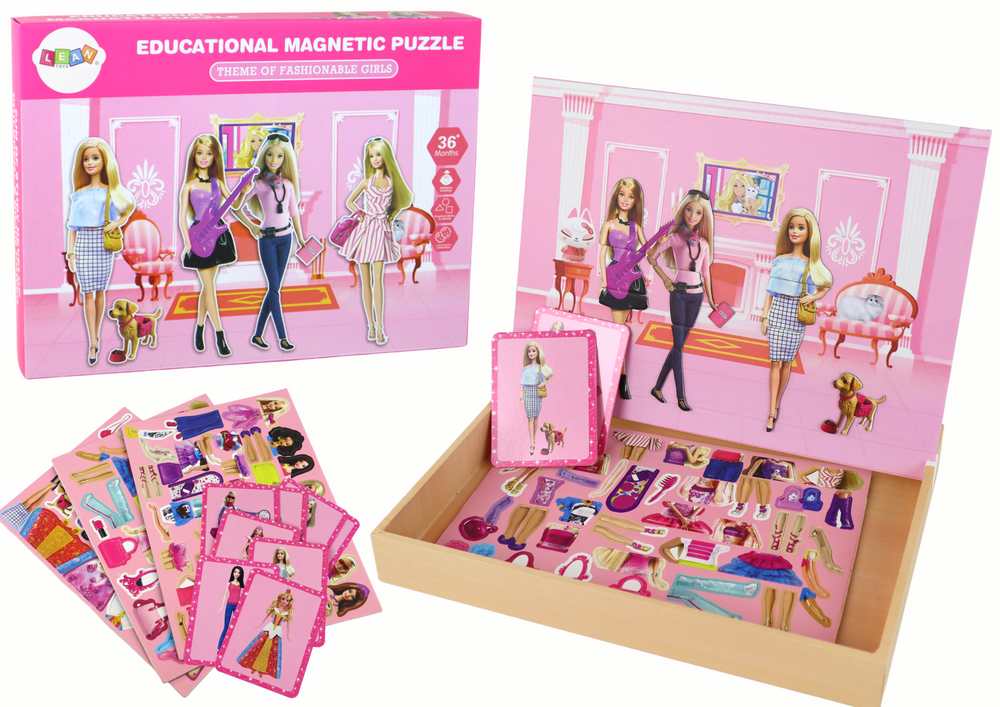 Doll Theme Educational Magnetic Puzzle Set