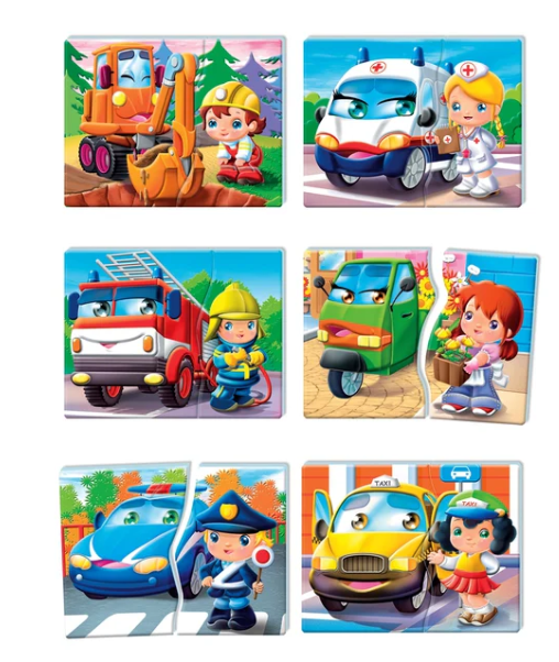 Educational Game Vehicles and Professions Polish Language Clementoni 50765