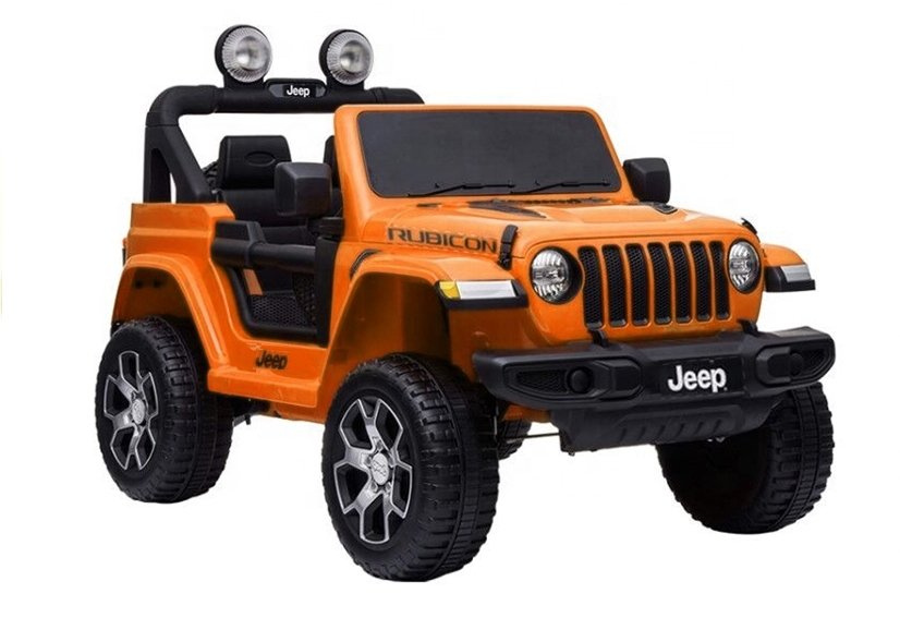 Двухместный детский электромобиль Jeep Rubicon 4x4 Orange