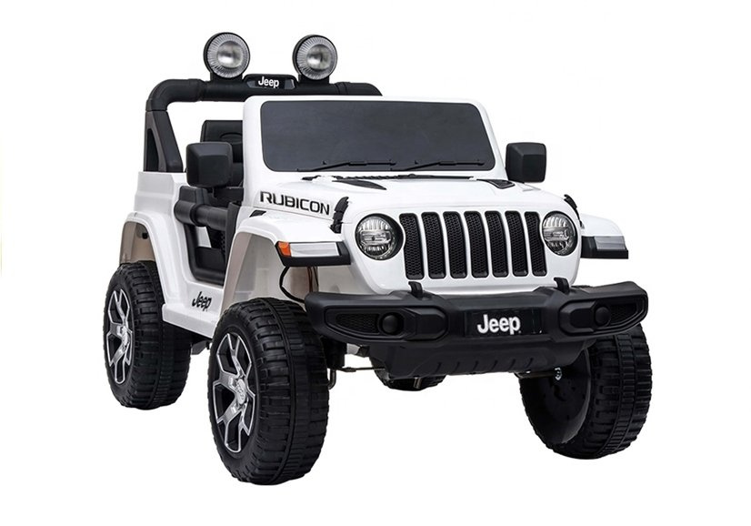 Двухместный детский электромобиль Jeep Rubicon 4x4 White