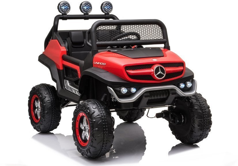 Двухместный детский электромобиль Багги Mercedes Unimog S Painted Red
