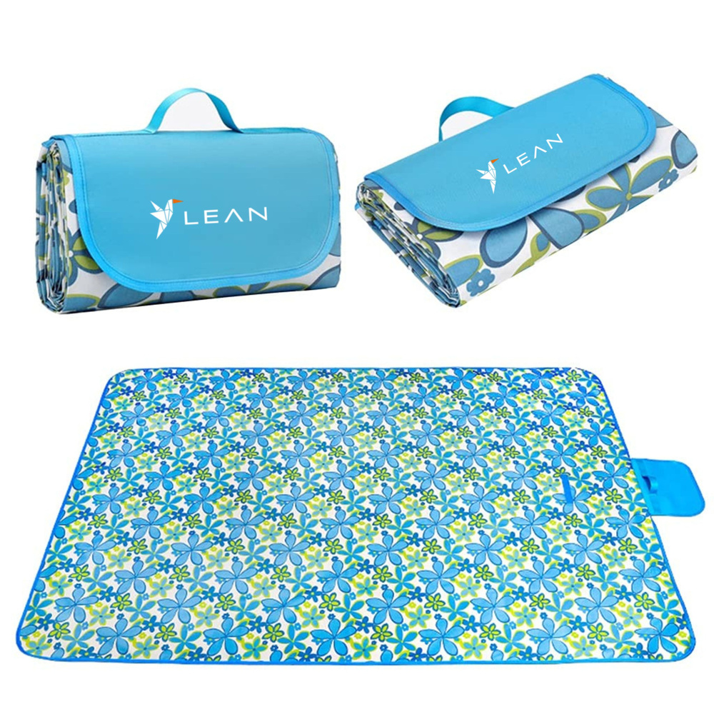 LEAN 150 x 200cm Foldable Beach Picnic Blanket Floral