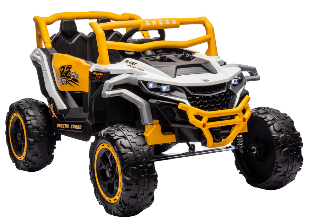 Двухместный детский электромобиль Багги M1 White and Yellow