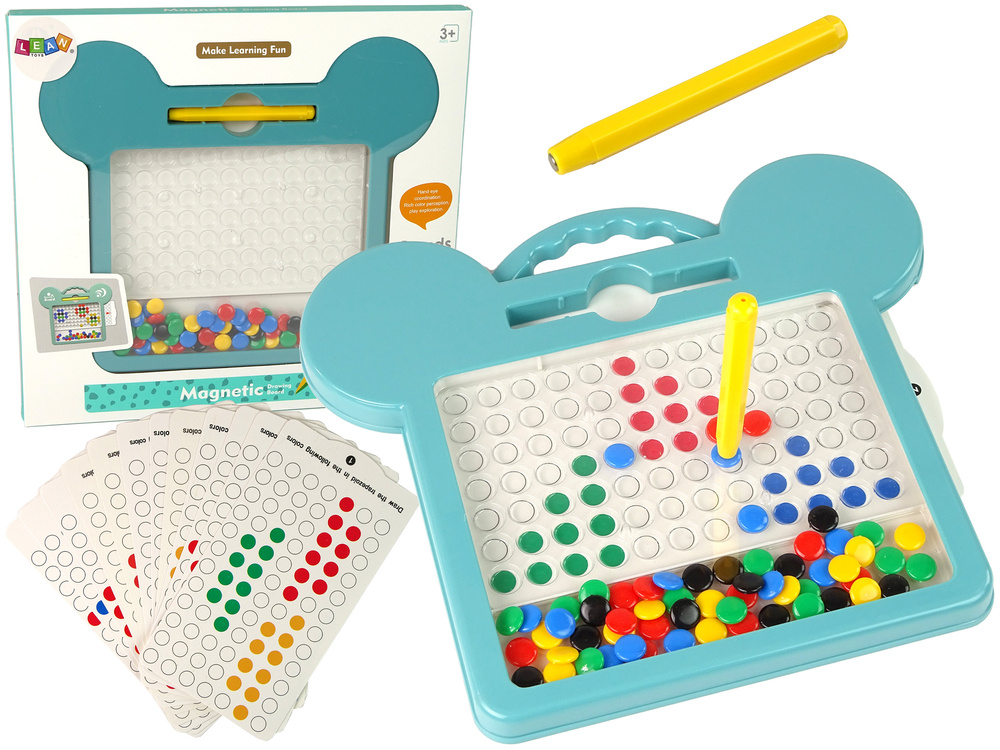 Magnetic Board Shapes Pictures Beads Drawing Cards