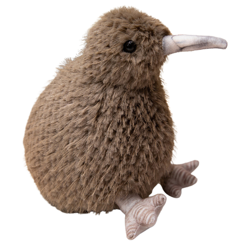 Plush Kiwi Bird Plush Toy Mascot Cuddly Toy Dark Brown 21cm