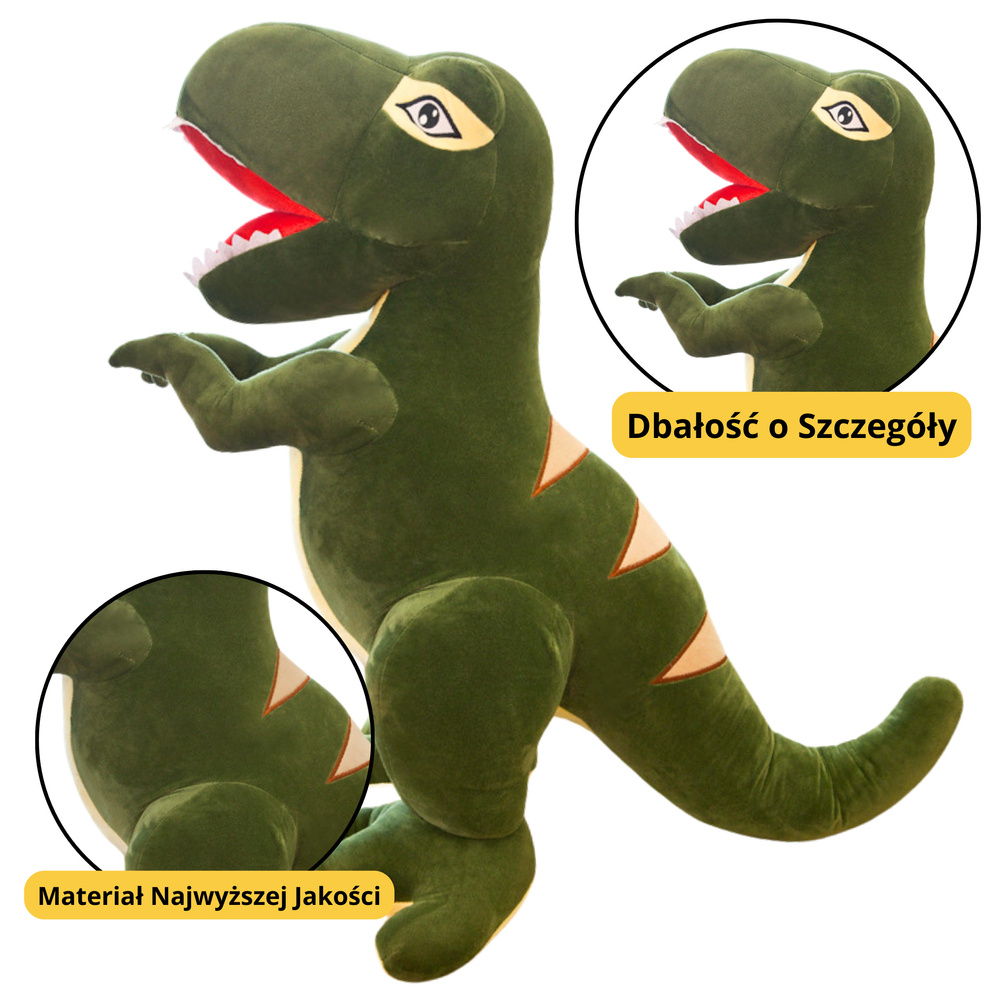 Plush Toy Dinosaur Tyrannosaurus Green 35cm