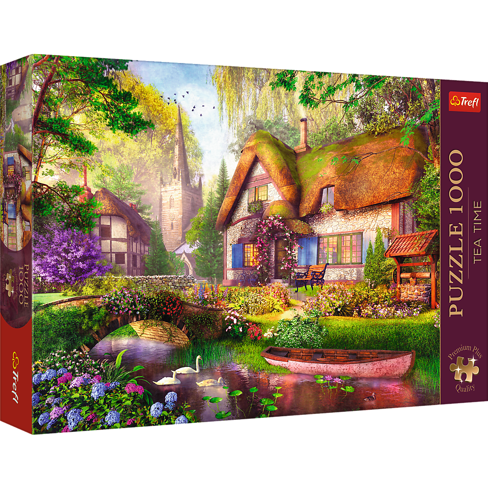 Puzzle - 1000 Premium Plus - Tea Time: A cottage in the forest Trefl 10804