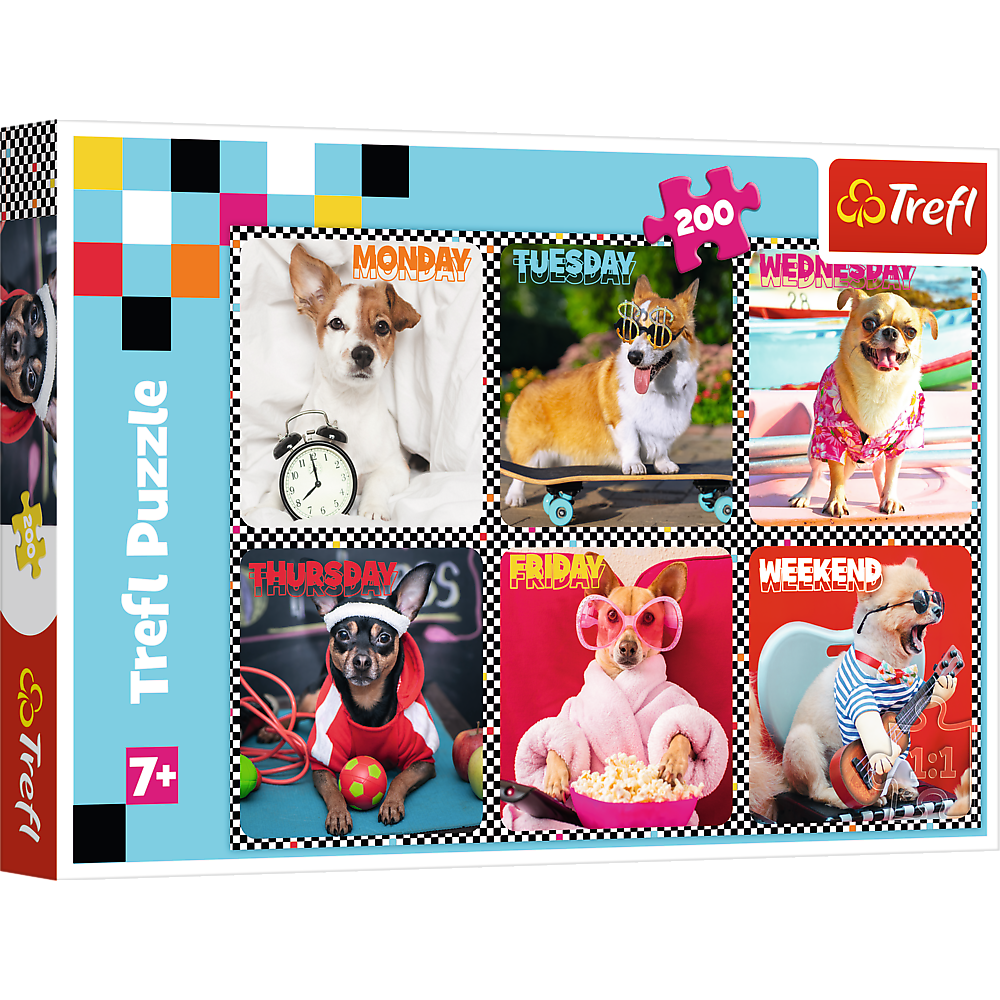 Puzzle - 200 - Happy dogs - Trefl 13279