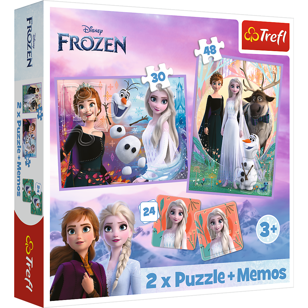 Puzzle - 2in1+memos  Princesses in their land - Disney Frozen 2 93335