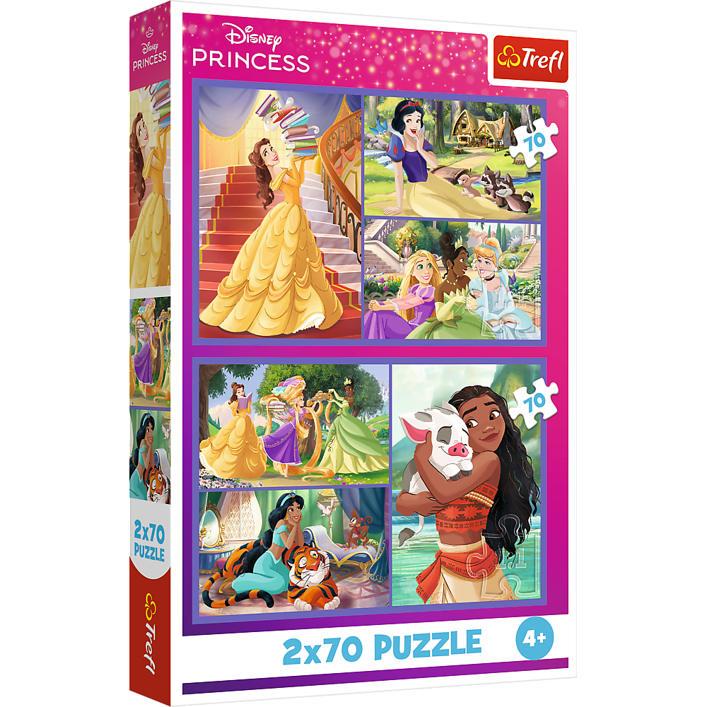 Puzzle - 2x70 - Fairytale Days - Disney Princess 34440