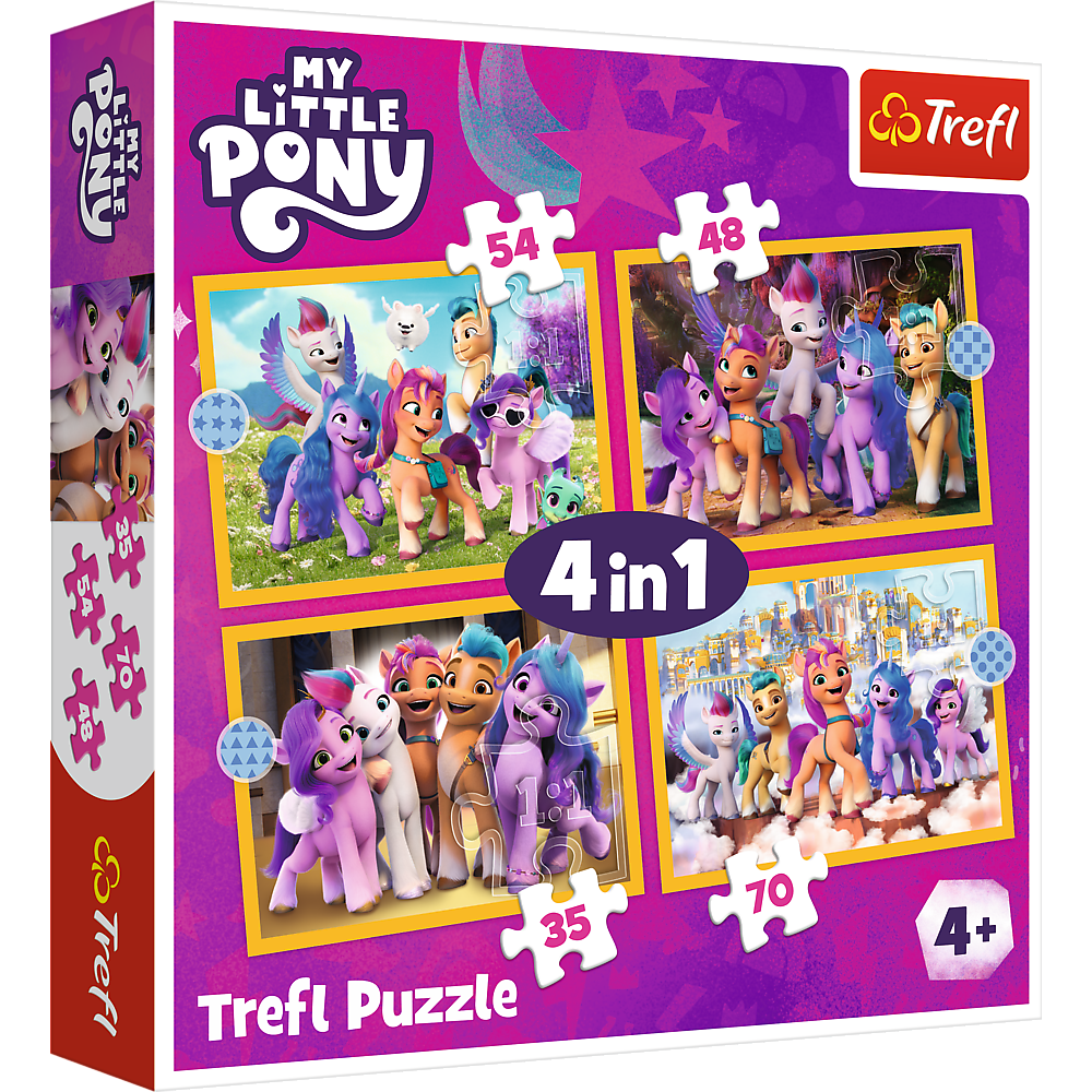 Puzzle - 4in1 - Meet the Pony My Little Pony Trefl 34624