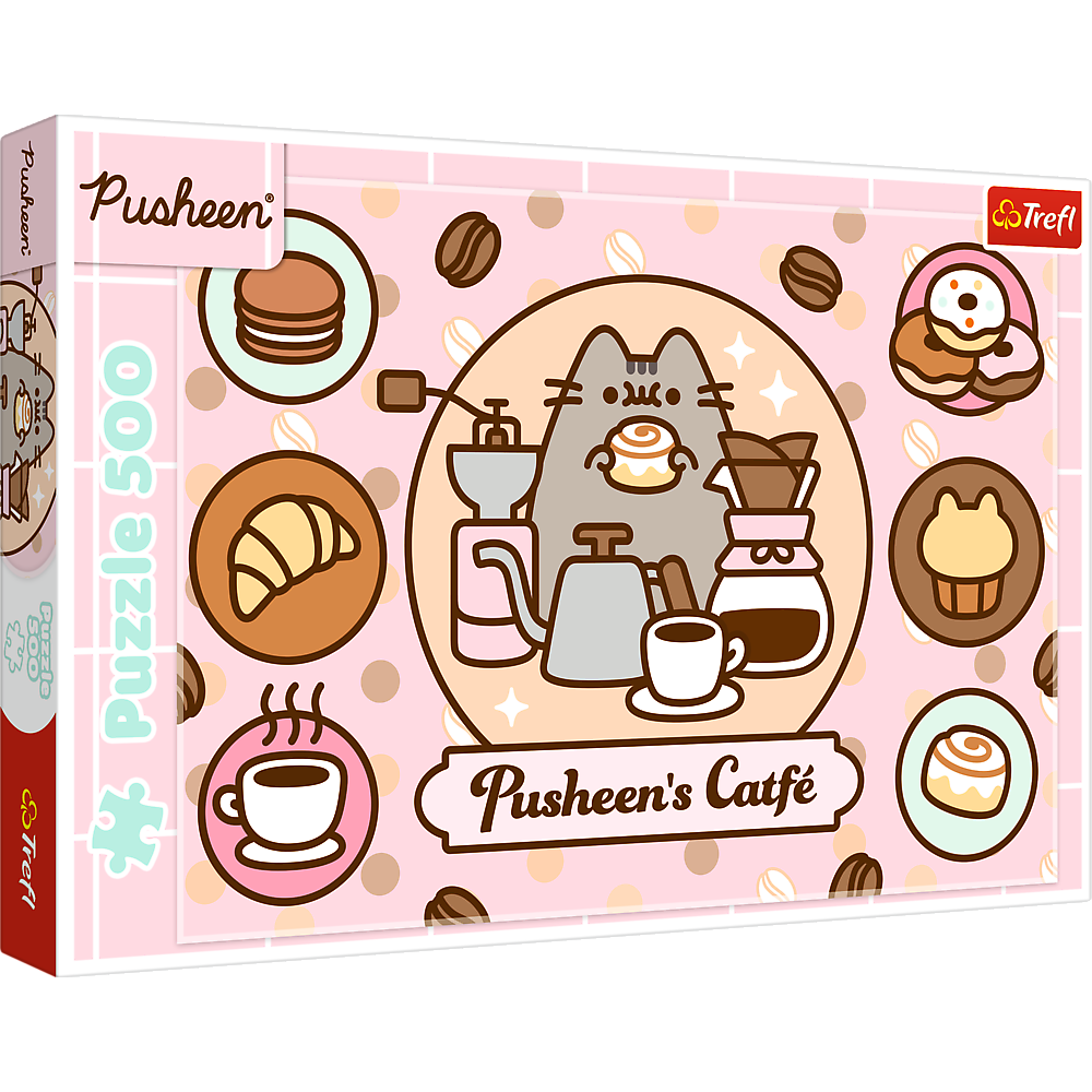 Puzzle - 500 - Pusheen in the cafe Trefl 37528