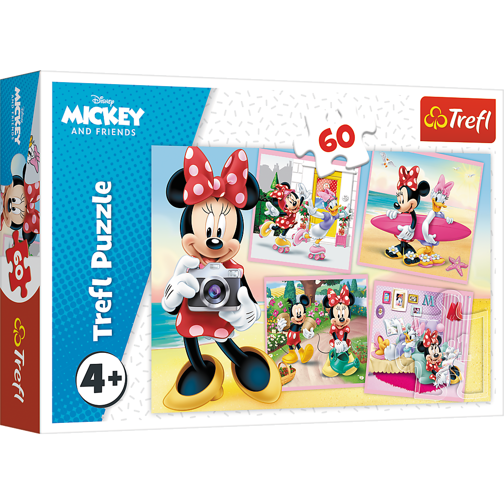 Puzzle - 60 - Lovely Minnie - Disney Minnie Trefl 17360