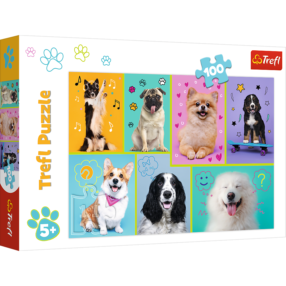 Puzzle - In the world of dogs - Trefl 16421
