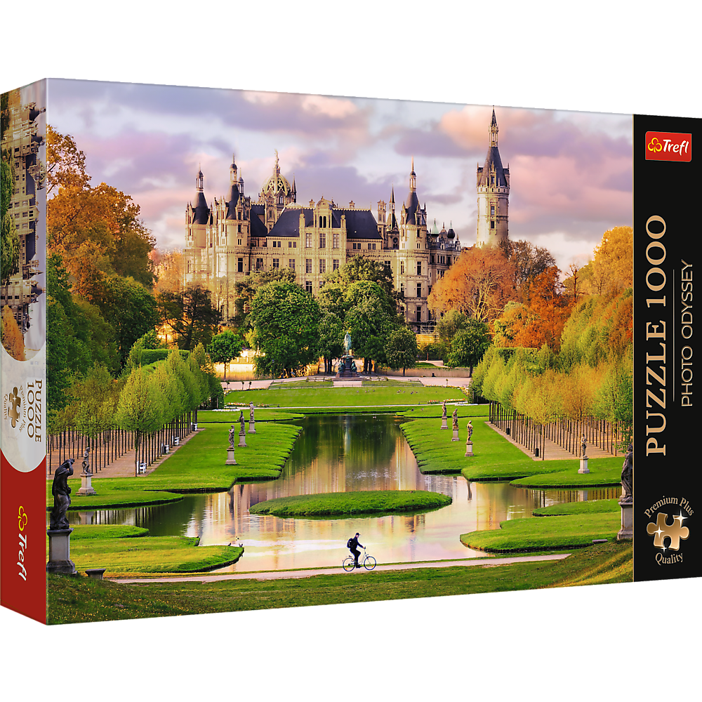 Puzzle - "1000 Premium Plus" - Photo Odyssey: Schwerin Castle, Germany Trefl 10814