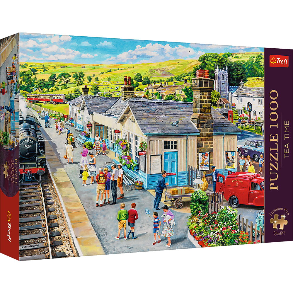 Puzzle - "1000 Premium Plus" - Tea Time: Train Station Trefl 10810