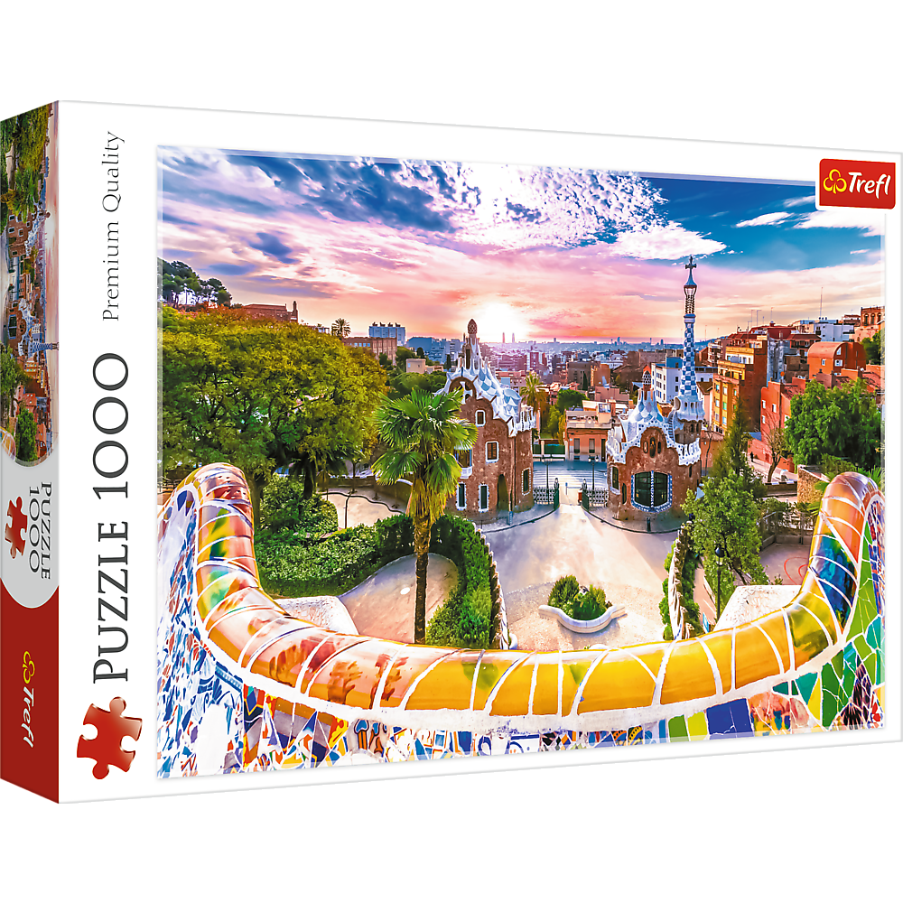 Puzzle - "1000" - Sunset over Barcelona, ​​Spain Trefl 10711