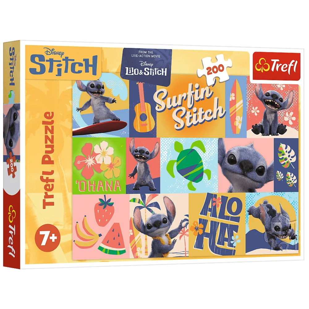 Puzzle 200 - Hawaiian Adventures - Disney Stitch Trefl 13331