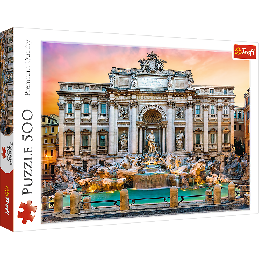 Puzzle 500 pcs. Trevi Fountain, Rome Trefl 37292