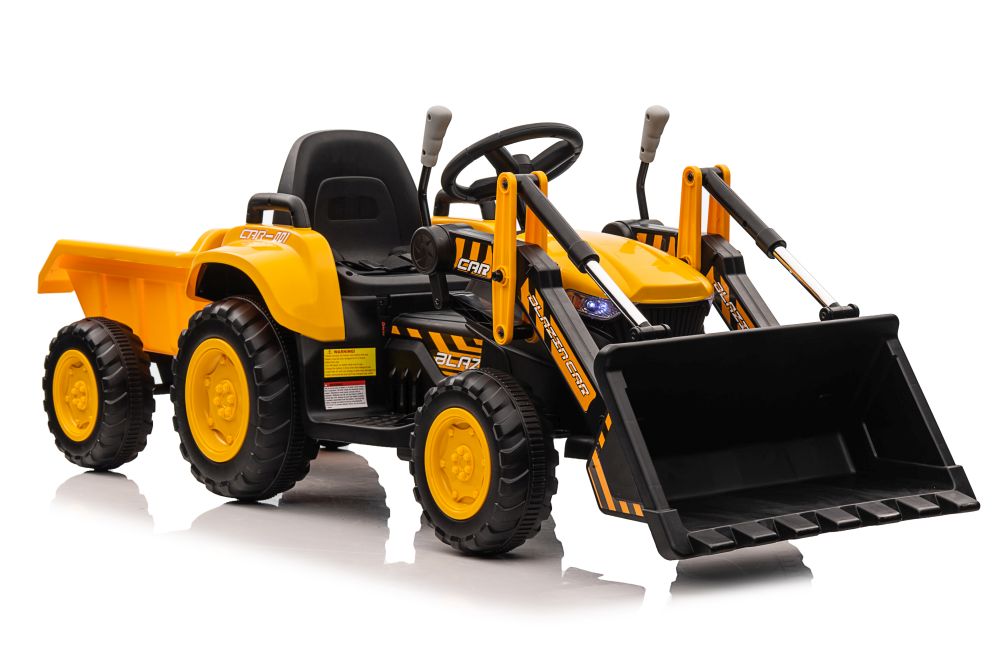 Детский электротрактор с ковшом BW-X002A Yellow