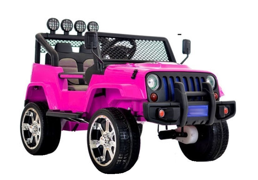 Двухместный детский электромобиль S2388 Jeep Pink