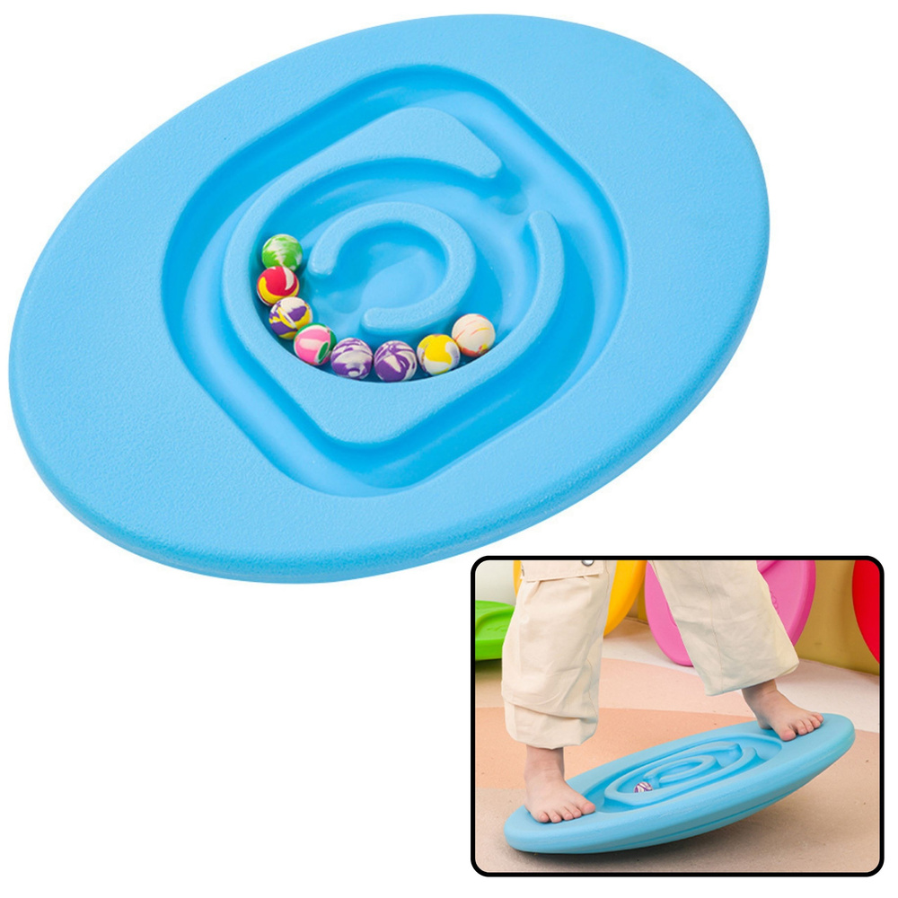 Sensory Balance Board For Children Rubber Balls 5pcs Blue